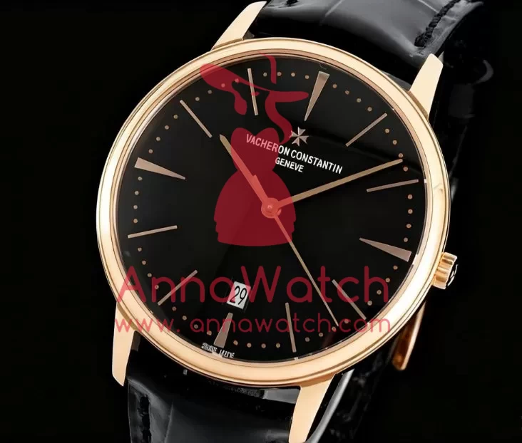 Patrimony Date RG / LE Black / Stk PPF MY9015 - Image 2