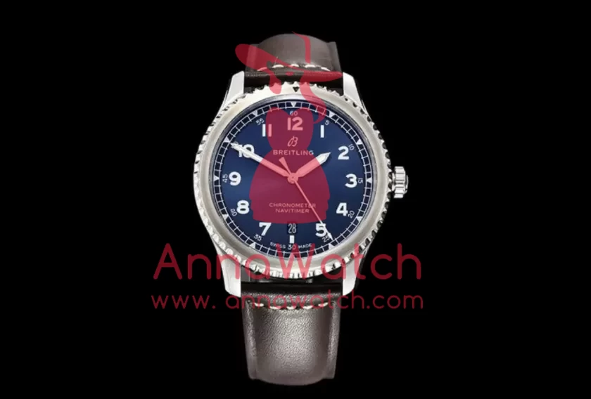 Navitimer 8 Automatic 41 A17314 SS / LE Blue ZF A2824 - Image 4