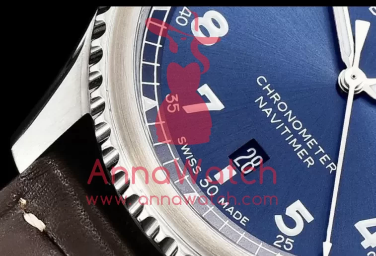 Navitimer 8 Automatic 41 A17314 SS / LE Blue ZF A2824 - Image 6