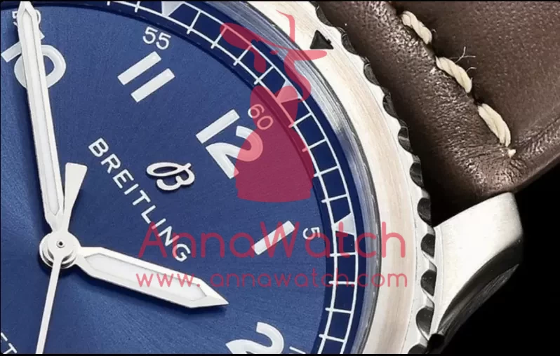 Navitimer 8 Automatic 41 A17314 SS / LE Blue ZF A2824 - Image 7