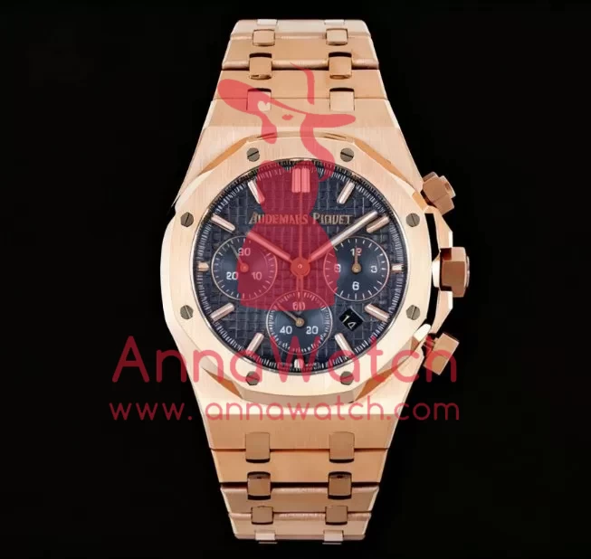 Royal Oak Chrono 26240 RG / RG Blue / Stk BF A7750 - Image 4