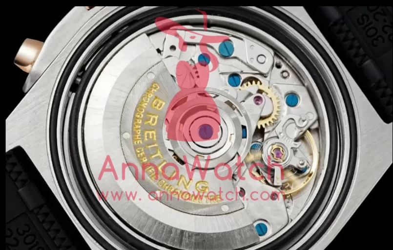 Chronomat B01 42MM RG Silver Dial on Rouleaux Rubber Strap TF A7750 - Image 8