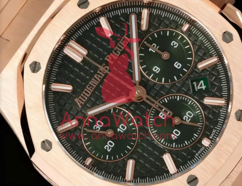 Royal Oak Chrono 26240 RG / RG Green / Stk BF A7750 - Image 3