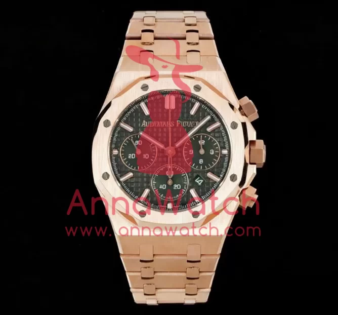 Royal Oak Chrono 26240 RG / RG Green / Stk BF A7750 - Image 4