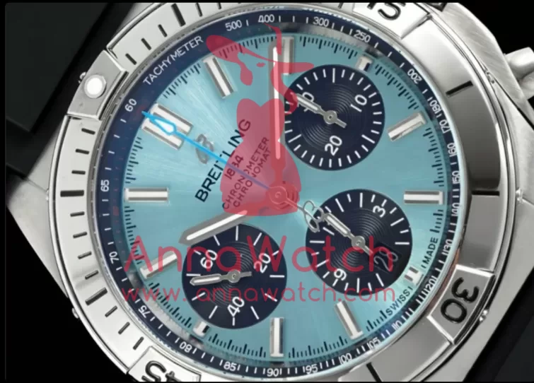 Chronomat B01 42MM SS / RU Ice Blue / Blk TF A7750 - Image 4