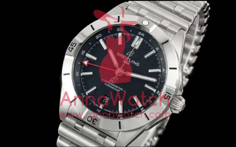 Chronomat GMT 40mm SS / SS Black Dial BLSF A2836 - Image 2