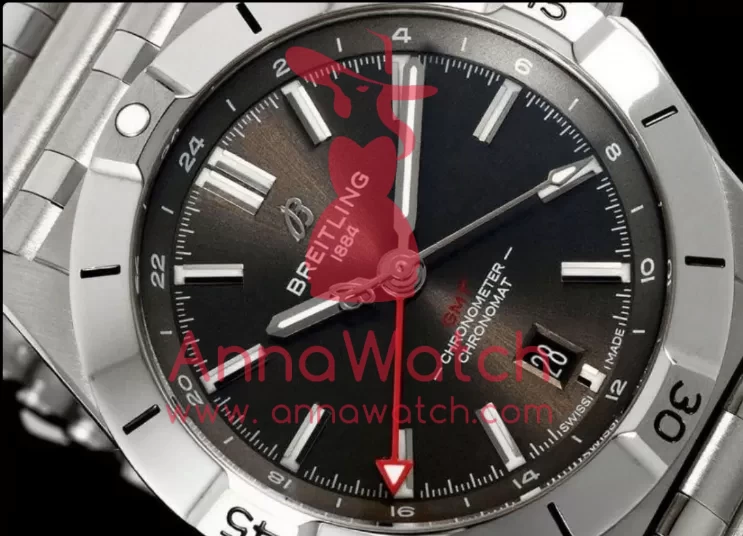 Chronomat GMT 40mm SS / SS Grey Dial BLSF A2836 - Image 4