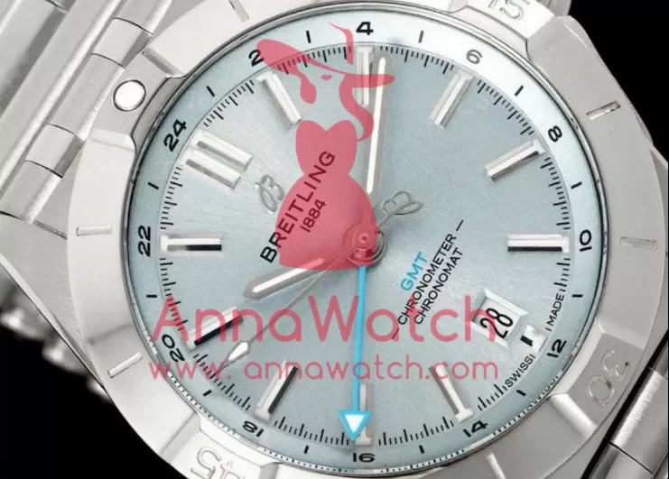 Chronomat GMT 40mm SS / SS Ice Blue Dial BLSF A2836 - Image 3