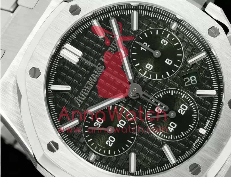Royal Oak Chrono 26240ST 41mm SS / SS Green / Stk BF A7750 - Image 3