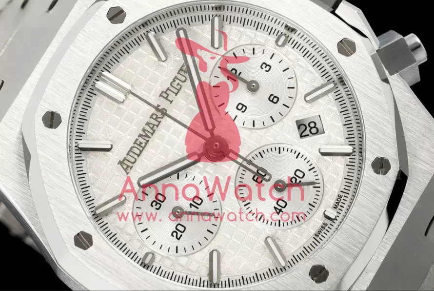 Royal Oak Chrono 26240ST 41mm SS / SS White / Stk BF A7750 - Image 3