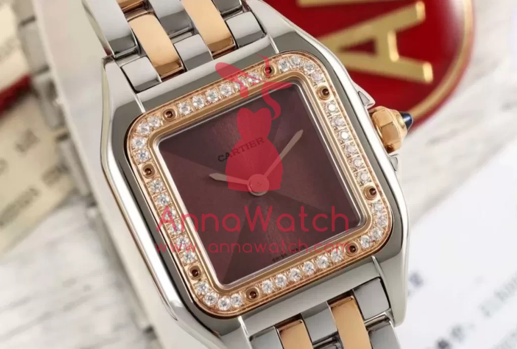 Panthere Secrete De Ladies 22mm Dia RG / SS Brown Dial AF Quartz - Image 3