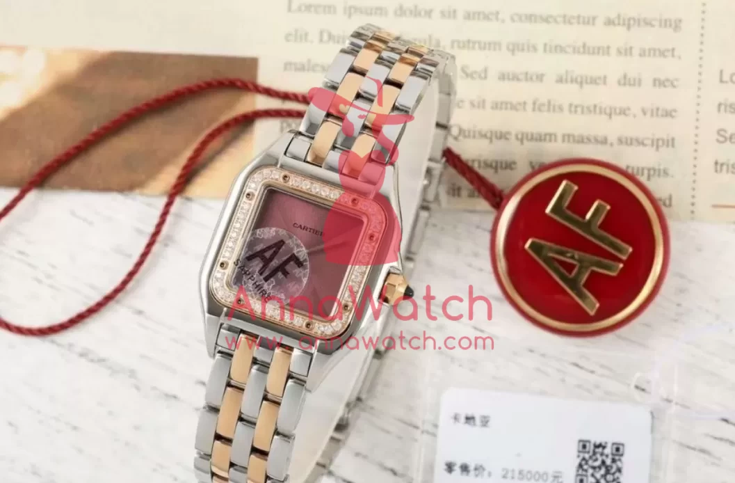 Panthere Secrete De Ladies 22mm Dia RG / SS Brown Dial AF Quartz - Image 4