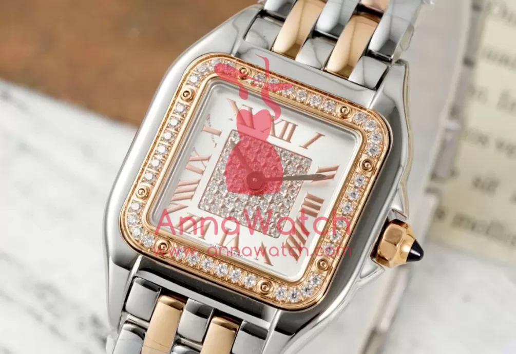 Panthere Secrete De Ladies 22mm Dia SS / RG Diamonds Dial AF Quartz - Image 2