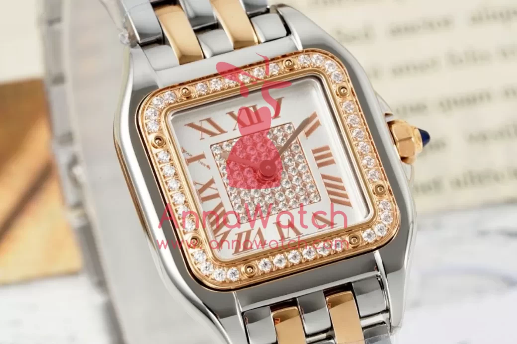 Panthere Secrete De Ladies 22mm Dia SS / RG Diamonds Dial AF Quartz - Image 3