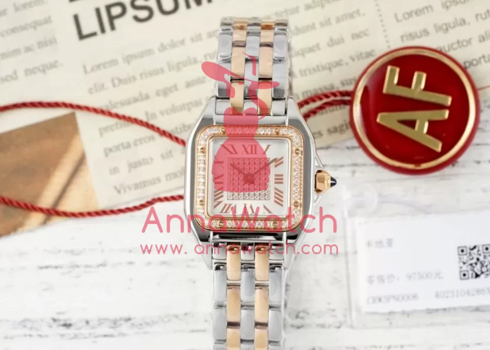 Panthere Secrete De Ladies 22mm Dia SS / RG Diamonds Dial AF Quartz - Image 4