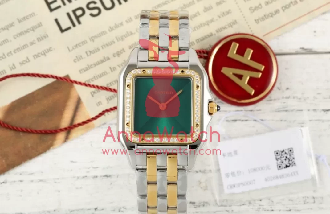 Panthere Secrete De Ladies 22mm Dia SS / YG Green Dial AF Quartz - Image 4