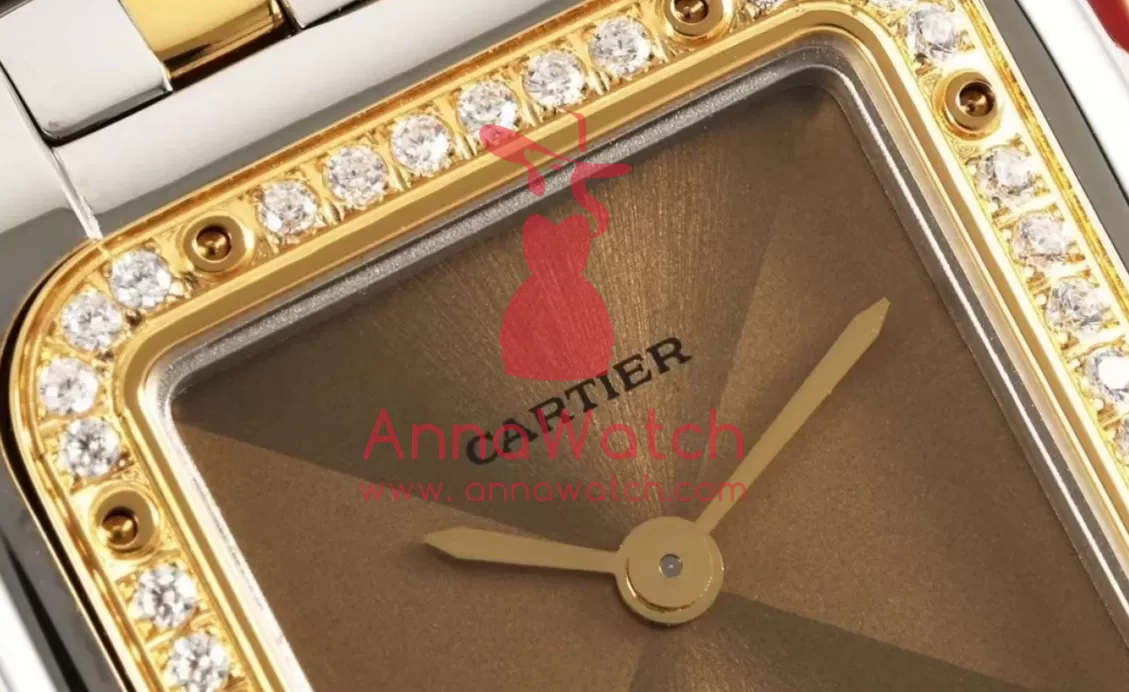 Panthere Secrete De Ladies 22mm Dia YG / SS Gold Brown Dial AF Quartz - Image 7