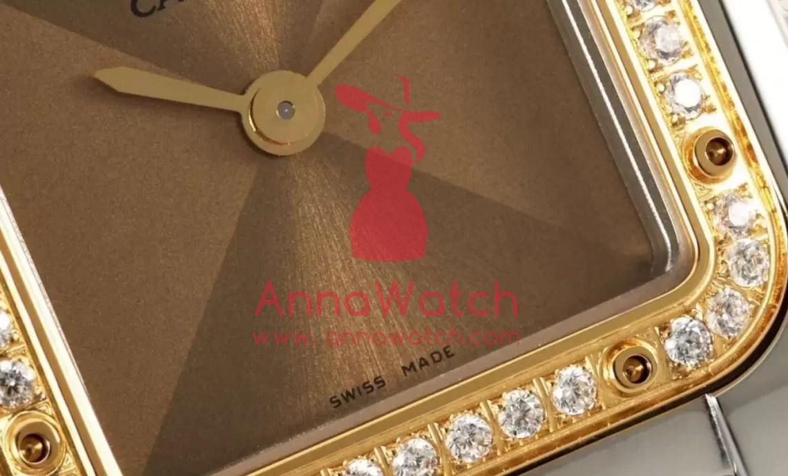 Panthere Secrete De Ladies 22mm Dia YG / SS Gold Brown Dial AF Quartz - Image 8