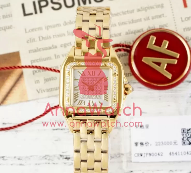 Panthere Secrete De Ladies 22mm Dia YG / YG Diamonds Dial AF Quartz - Image 4