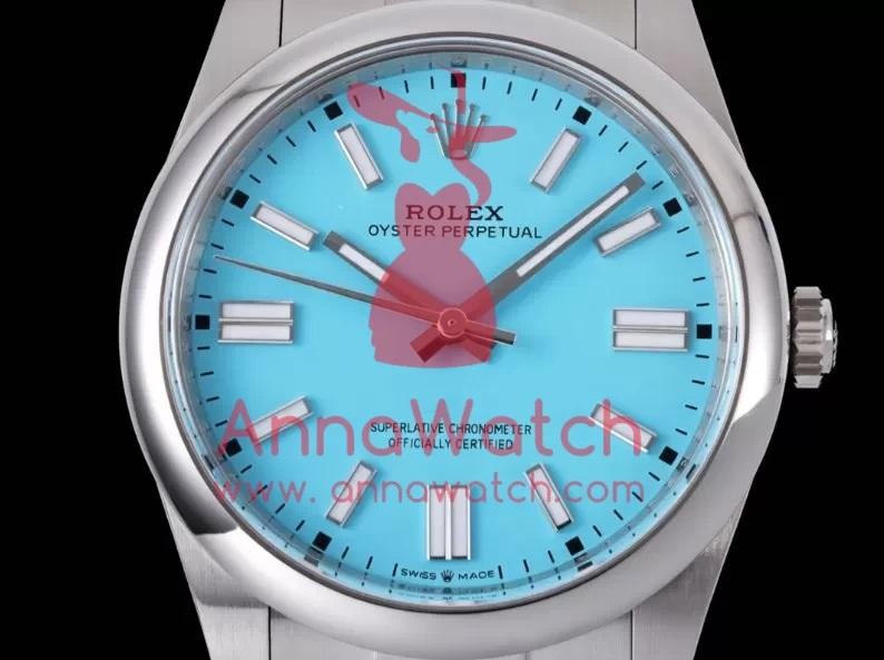 Oyster Perpetual 124300 41mm SS / SS Tiffany Dial VF DD3230 - Image 4