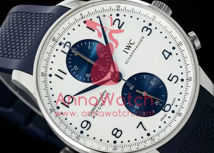 Portuguese Chrono 41mm SS / RU White / Blue Z+F A69355 - Image 3