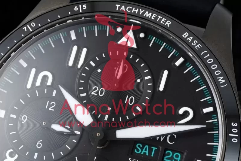 Pilot Chrono 41mm 2023 TI / RU Black / Num BLSF A7750 Mod - Image 4