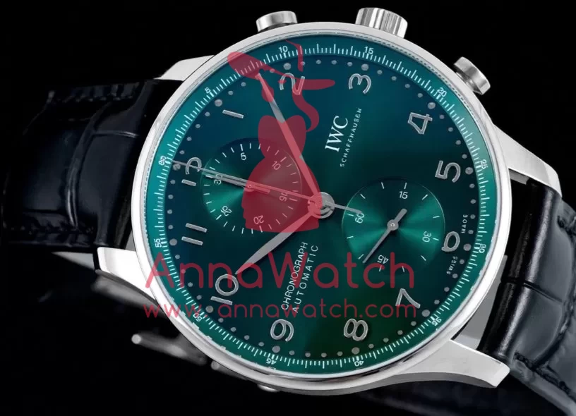 Portuguese Chrono 41mm Green Dial On Black Strap SS / LE V6SF A69355 - Image 3