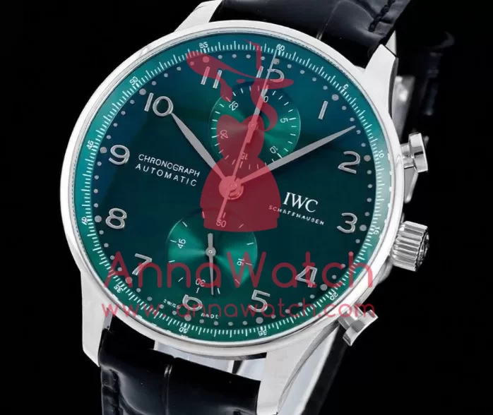 Portuguese Chrono 41mm Green Dial On Black Strap SS / LE V6SF A69355 - Image 2
