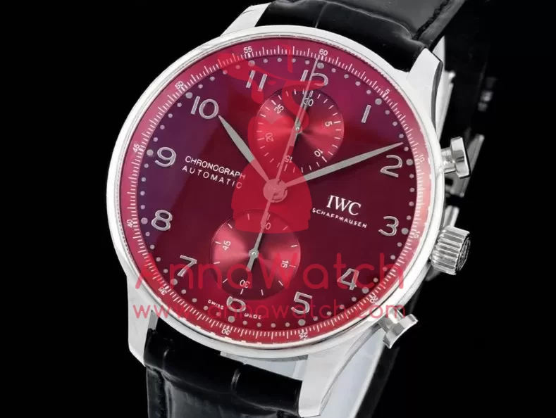 Portuguese Chrono 41mm Red Dial On Black Strap SS / LE V6SF A69355 - Image 3