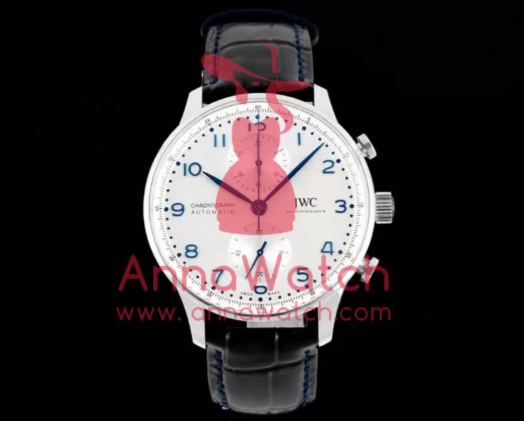 Portuguese Chrono 41mm White Dial On Black Strap SS / LE V6SF A69355 - Image 3
