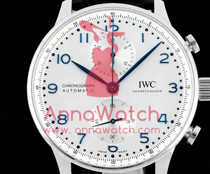 Portuguese Chrono 41mm White Dial On Black Strap SS / LE V6SF A69355 - Image 4