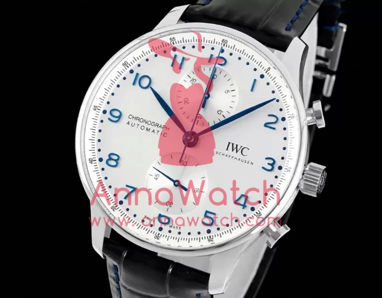 Portuguese Chrono 41mm White Dial On Black Strap SS / LE V6SF A69355 - Image 2