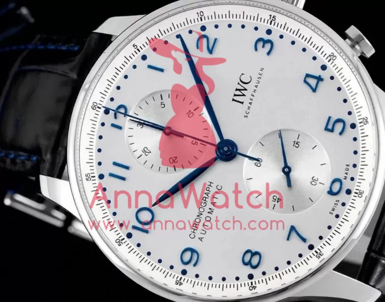Portuguese Chrono 41mm White Dial On Black Strap SS / LE V6SF A69355 - Image 6