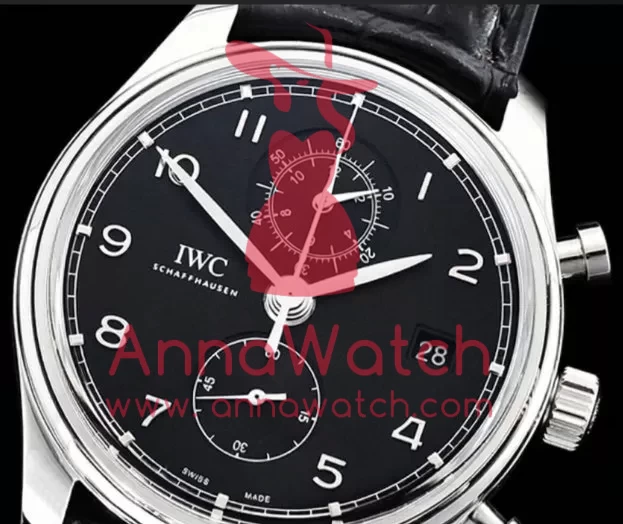 IWC ?C Portugieser Chronograph Classic SS / LE Black YLF A7750