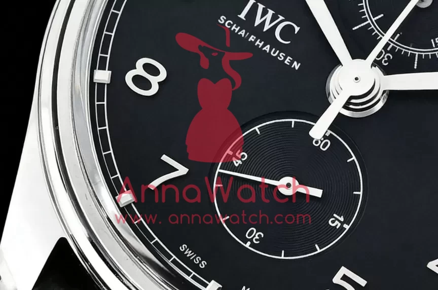 IWC ?C Portugieser Chronograph Classic SS / LE Black YLF A7750 - Image 5