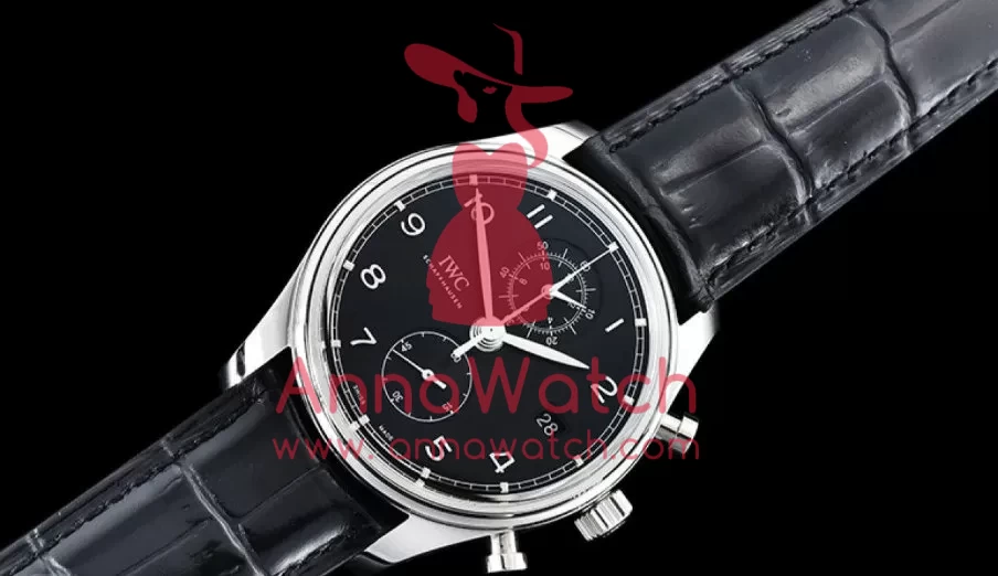 IWC ?C Portugieser Chronograph Classic SS / LE Black YLF A7750 - Image 3