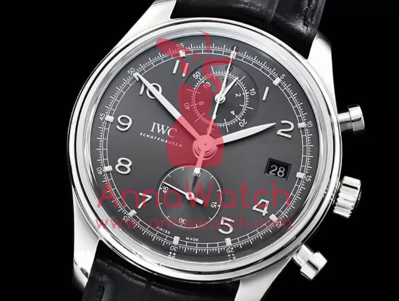 IWC ?C Portugieser Chronograph Classic SS / LE Grey YLF A7750 - Image 4
