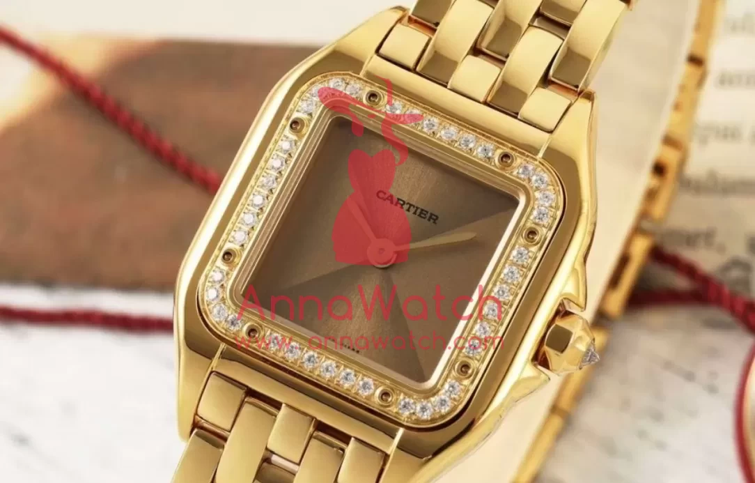 Panthere Secrete De Ladies 22mm Dia YG / YG Gold Brown Dial AF Quartz - Image 2