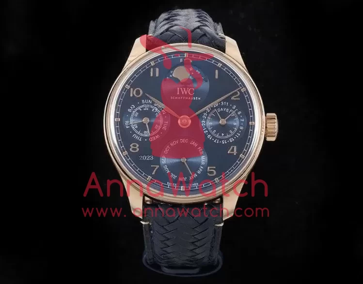 IWC ?C Portugieser Perpetual Calendar 3033 RG / LE Blue / Num APSF A52010 - Image 3