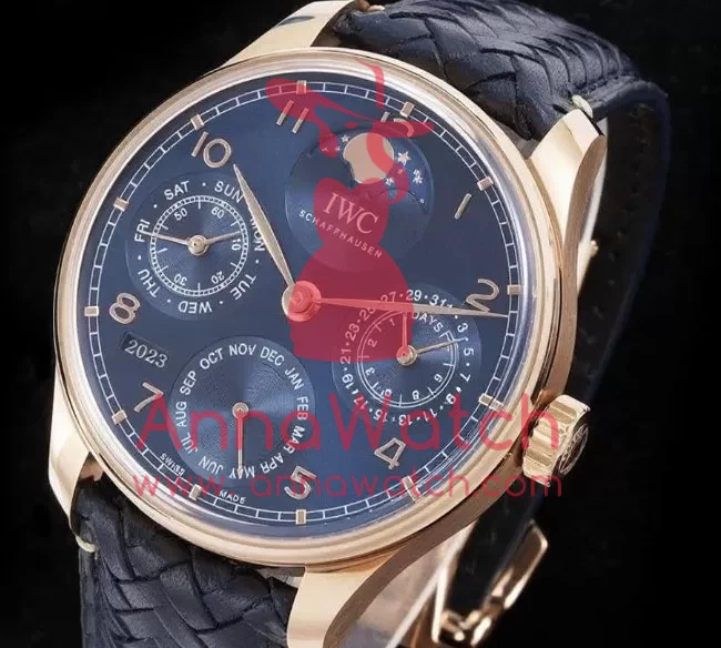 IWC ?C Portugieser Perpetual Calendar 3033 RG / LE Blue / Num APSF A52010 - Image 4