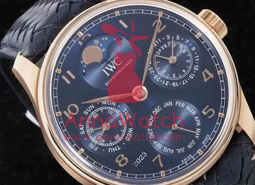 IWC ?C Portugieser Perpetual Calendar 3033 RG / LE Blue / Num APSF A52010 - Image 2