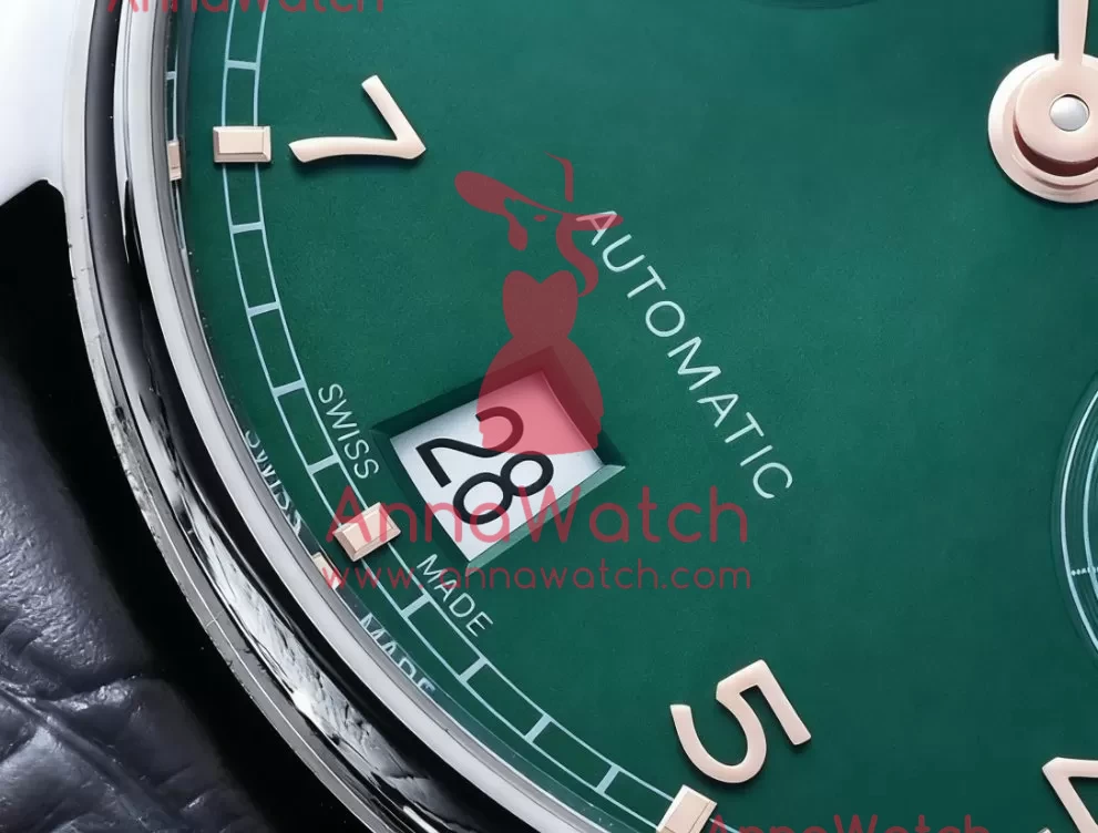 IWC ?C Portugieser 5007 SS / LE Green / Gold Num ZF A52010 Mod - Image 5