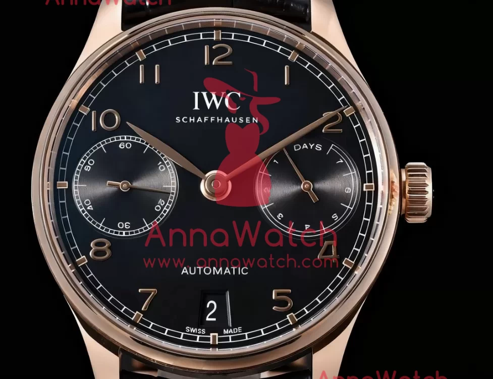 Portugieser 7 Days 42mm RG / LE Black Dial ZF V5 A52010 - Image 4