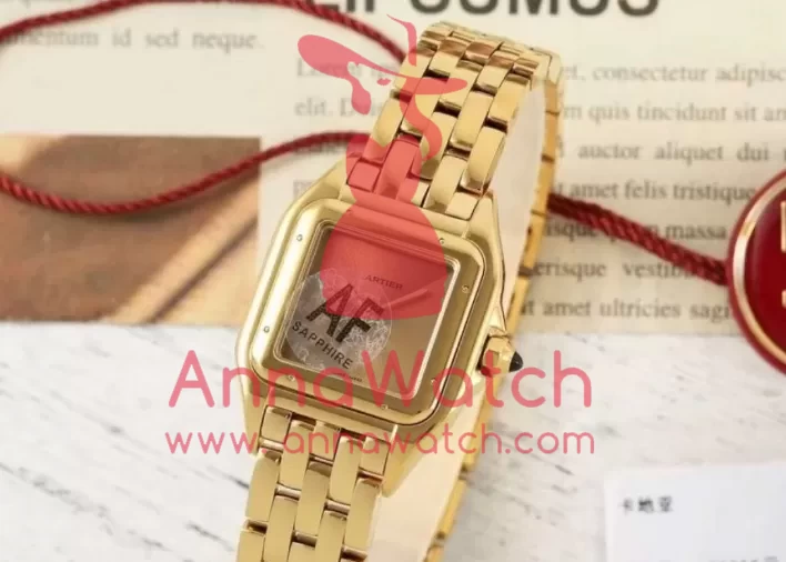 Panthere Secrete De Ladies 22mm YG / YG Gold Brown Dial AF Quartz - Image 4