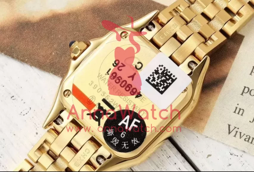 Panthere Secrete De Ladies 22mm YG / YG Gold Brown Dial AF Quartz - Image 8