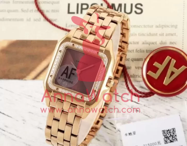 Panthere Secrete De Ladies 27mm Dia RG / RG Brown Dial AF Quartz - Image 4