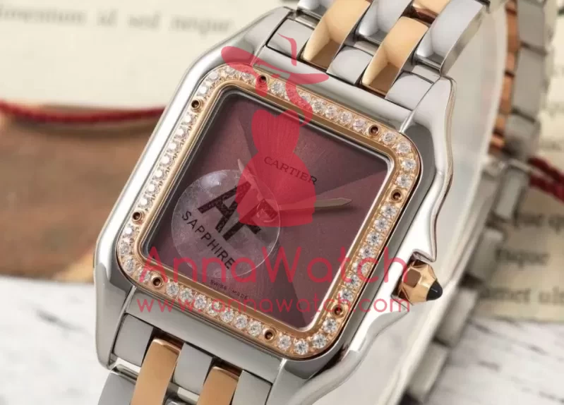 Panthere Secrete De Ladies 27mm Dia RG / SS Brown Dial AF Quartz - Image 2