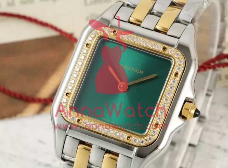 Panthere Secrete De Ladies 27mm Dia SS / YG Green Dial AF Quartz - Image 2