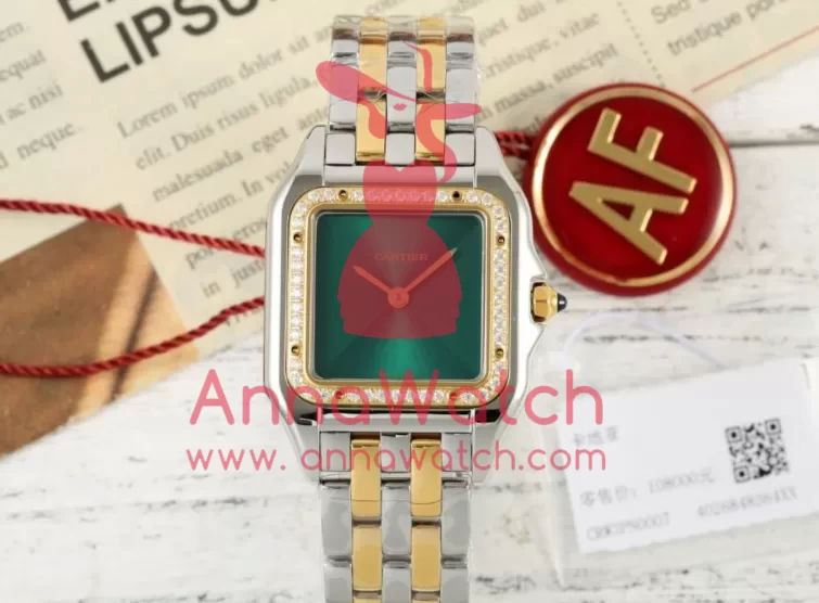 Panthere Secrete De Ladies 27mm Dia SS / YG Green Dial AF Quartz - Image 3