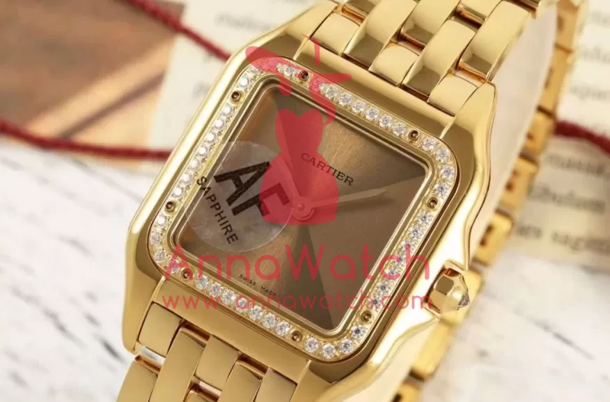 Panthere Secrete De Ladies 27mm Dia YG / YG Green Dial AF Quartz